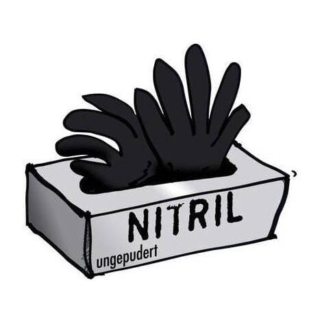GANTS À USAGE UNIQUE VEUVE NOIRE VEUVE NOIRE 14680 NITRILE L 100 PC(S)