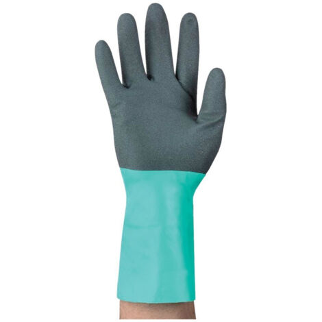 Gants AlphaTec 58-128,Taille 11, noir/vert (Par 12)