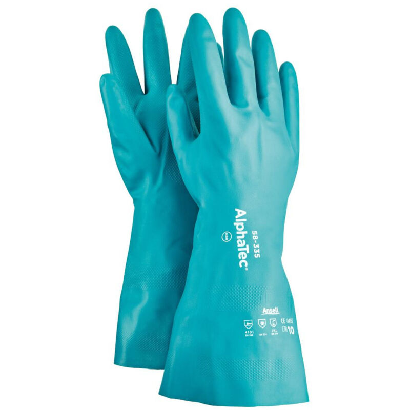 FP - Gants AlphaTec 58-335,Nitril, vert ,Taille 10 (Par 12)