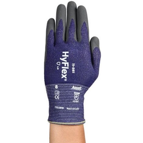 Gants Ansell 11-561 taille 8, Résistant aux coupures, 12 Paires, Gris ( Prix pour Paquet de 12 Paires )