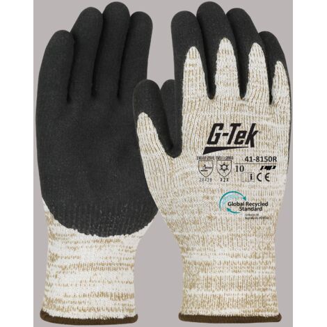 Gants anti-coupure D G-Tek® 3RX™ enduit latex microsurface beige/noir T10 - PIP - FRANCE 41-8150R-10