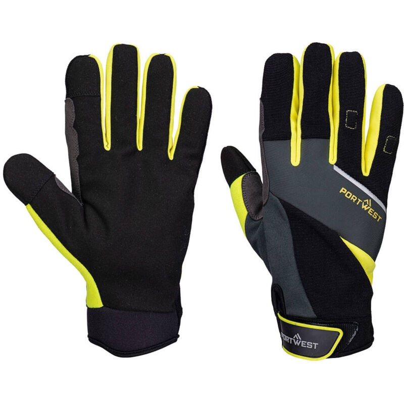 Dx4 Lr Schnittschutzhandschuh - M - Schwarz/gelb - Portwest