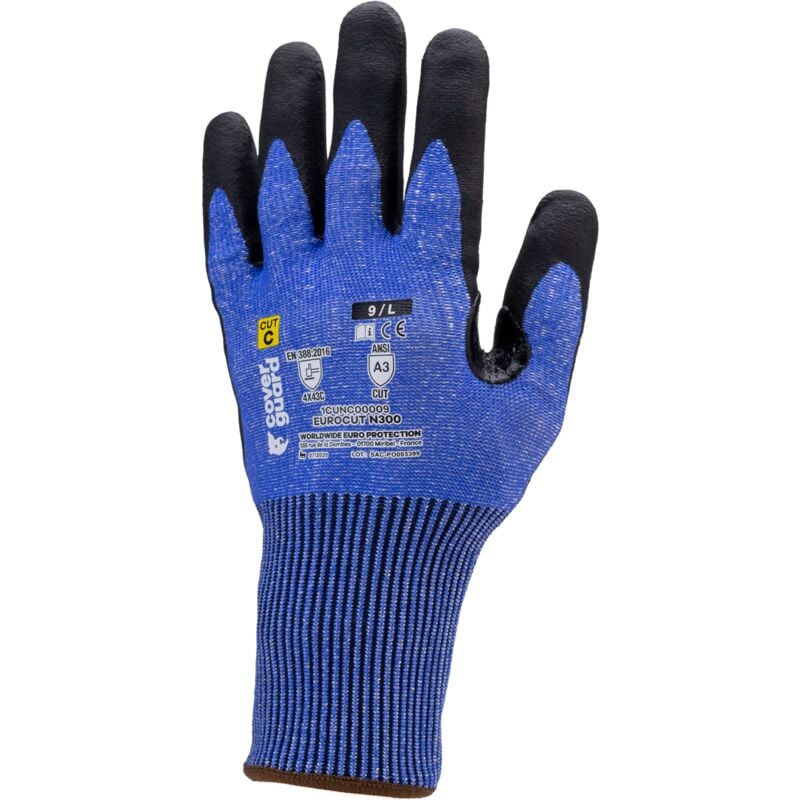 Lot de 5 - Gants anti-coupure eurocut micro mousse nitrile Taille 7