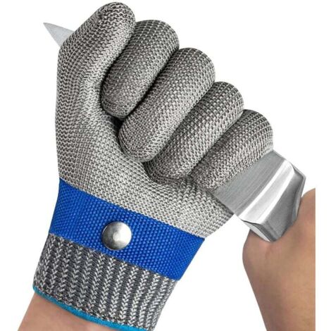 Gants Anti Coupure Gants de Travail Protection Haute Performance Niveau 5 Gant Protection Cuisine pour Découpe de Viande, Filet de Poisson, Mandoline, D'huîtres et Sculpture (L1)
