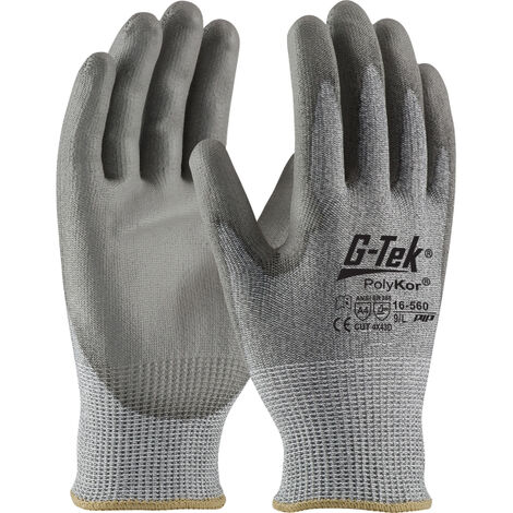 Gants anti coupure gris G-Tek PolyKor T10 PIP