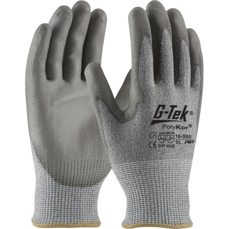 Gants anti coupure gris G-Tek PolyKor T11 PIP