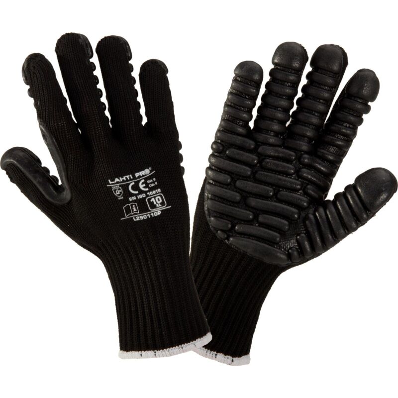 Jardibricodeco - Gants Anti-vibration Noir, L290110p, Carte, '10', Ce, Lahti