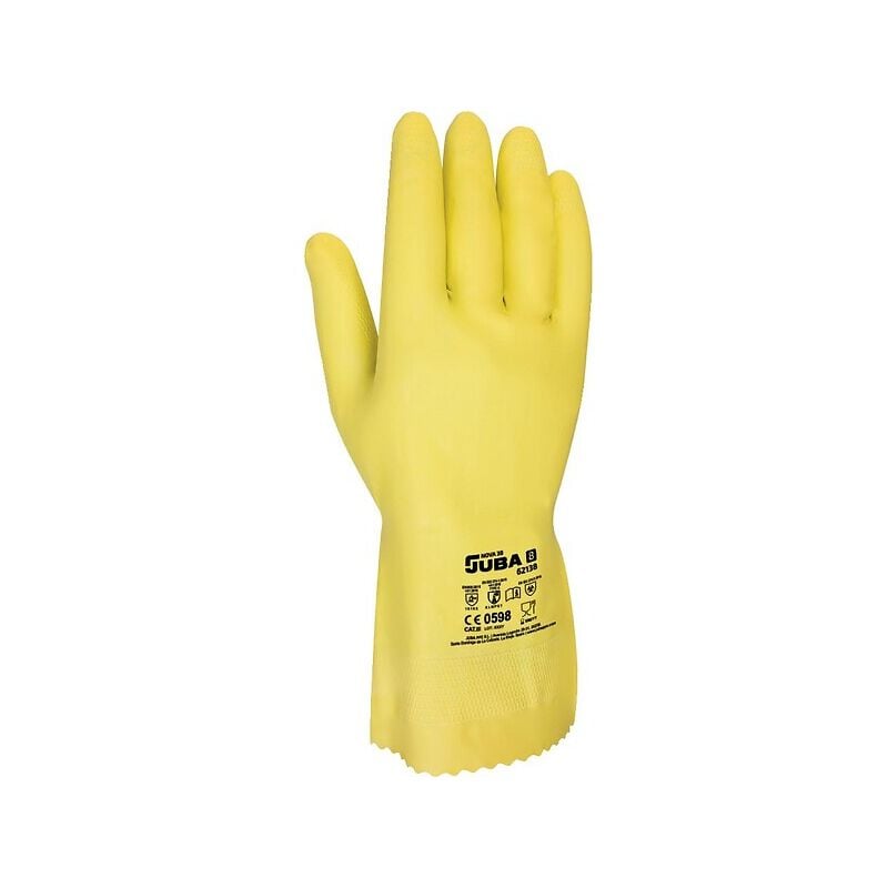 Juba - Gants chimique 62138 jaune taille 9 - sachet de 12 paires
