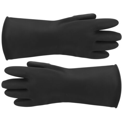 Gants chimiques résistants aux acides et bases avec manches longues