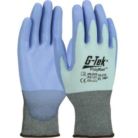 Gants compatibles avec écran tactile G-TEK (lot de 12) Bleu Clair 7
