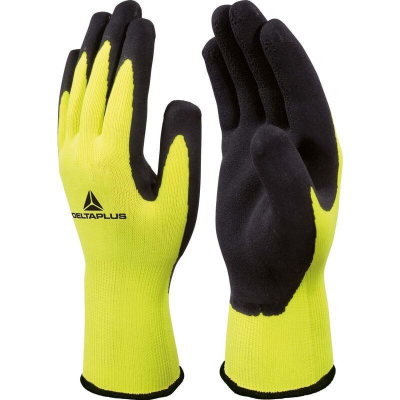Gants Tous Travaux Apollon Polyester/latex Fluo Delta Plus Taille 9 Dpvv733ja09