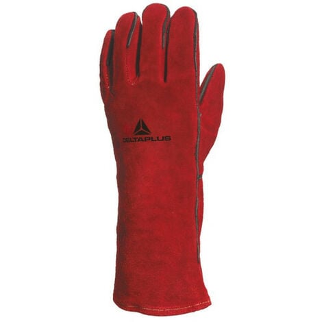 DELTA PLUS Gants croûte bovin antichaleur Rouge Unique