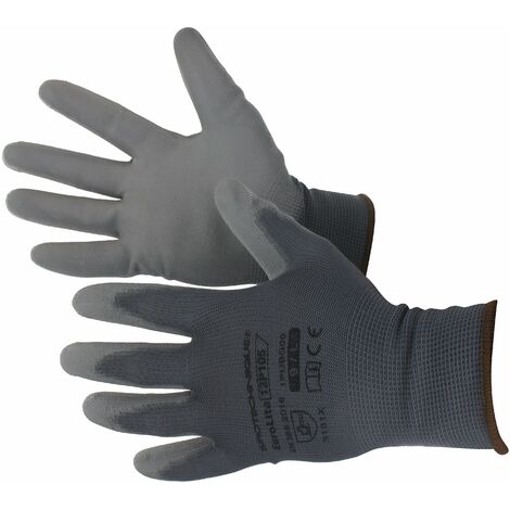 Gants d'atelier polyester avec enduction polyurethane UNIVERSEL 9808210/9
