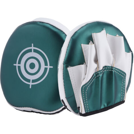 Gants de boxe courbés pour enfants, cibles d'entraînement mini, mitaines de frappe vertes