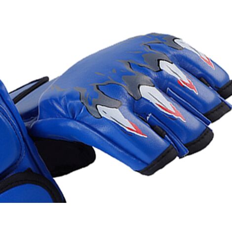 Gants de boxe mi-doigts style Griffe de tigre, ajustables pour hommes et femmes - Parfaits pour le kickboxing, MMA et l'entraînement.