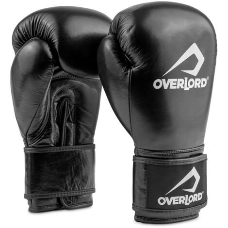 Gants de boxe Overlord Champion noirs 10 oz.