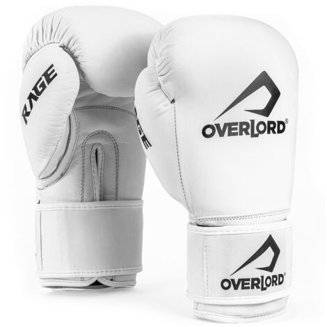 Gants de boxe Overlord Rage blancs 14 oz.