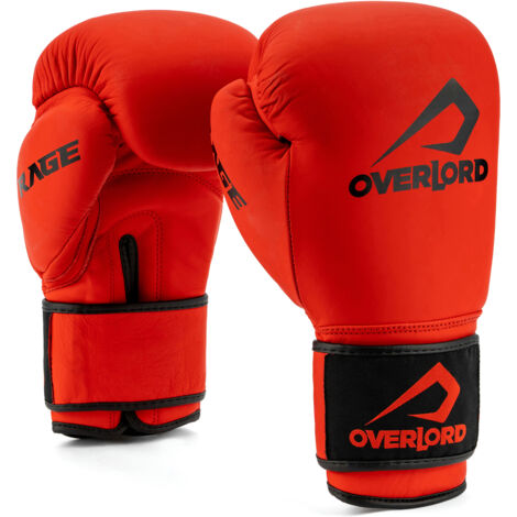 Gants de boxe Overlord Rage rouges 10 oz.