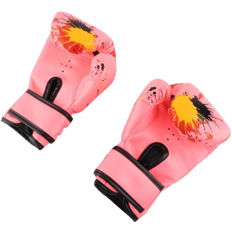 Gants de boxe pour bébés filles et garçons, gants d'entraînement de boxe pour enfants (roses)