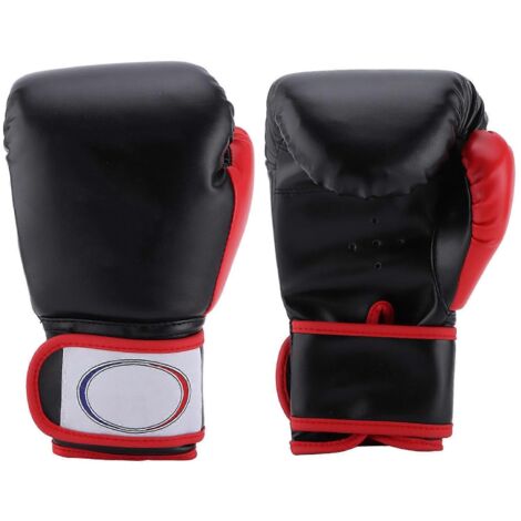 Gants de boxe pour enfants (1 paire), gants d'entraînement au sac de frappe et de sparring pour garçons et filles, noirs