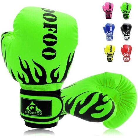 Gants De Boxe Pour Enfants, Gants De Boxe Pour Enfants De 9 À 14 Ans, Gants De Boxe 6 Oz Pour L'entraînement Au Sac De Frappe, Le Sparring, Le Mma, Le Muay Thaï, Le Kickboxing Et Les Arts Martiaux, Ve