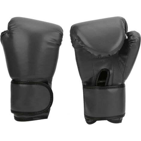 Gants de Boxe Professionnels en Cuir PU Respirants pour Entraînement au Sac de Frappe
