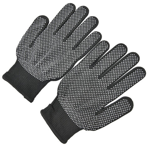 Gants de coiffure résistants à la chaleur, 1 paire, pour lisser les cheveux, Perm, boucler, soins capillaires, outils de coiffure, thermiques,CN,1 pair black