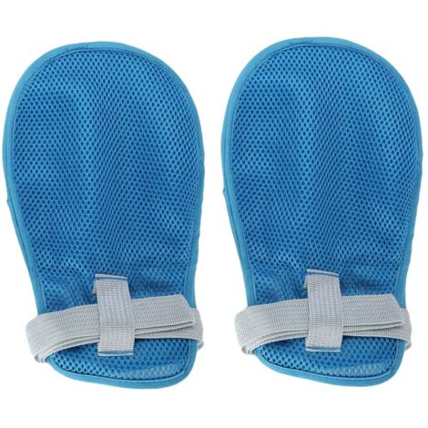 Gants de Contrôle des Doigts 2 Pièces, Protections Anti-Infection pour Mains, Mitaines de Restriction Médicale