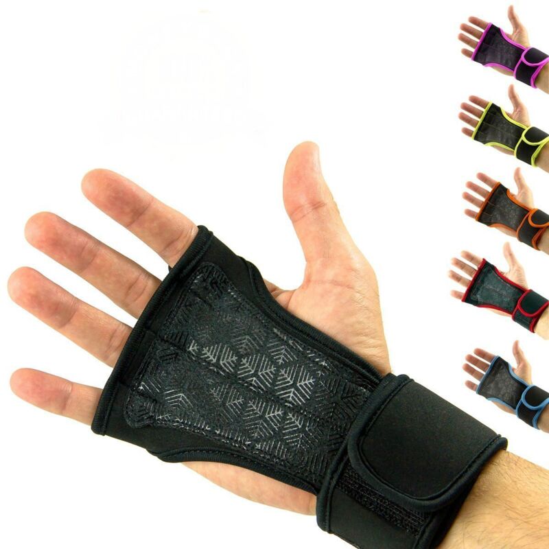 Gants de cross-training avec support de poignet pour WODs, musculation, haltérophilie et fitness - Rembourrage en silicone anti-callosités
