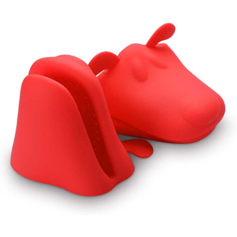 Gants de Cuisine en Silicone Résistants à la Chaleur, Lot de 2 Pinces Antidérapantes pour Four