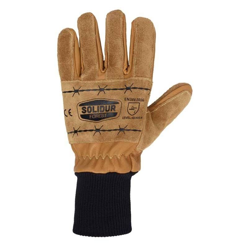 Solidur - Gants de protection débardage unisexe en cuir x Taille 10