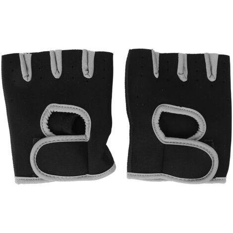 Gants de Fitness sans Doigts Gris XL - Respirants, Strap Élastique Ajustable, Soutien de Paume pour Entraînement