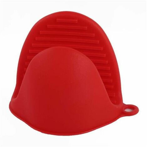 Gants de four multifonctions en silicone résistant à la chaleur rouge 2 pcsProtéger