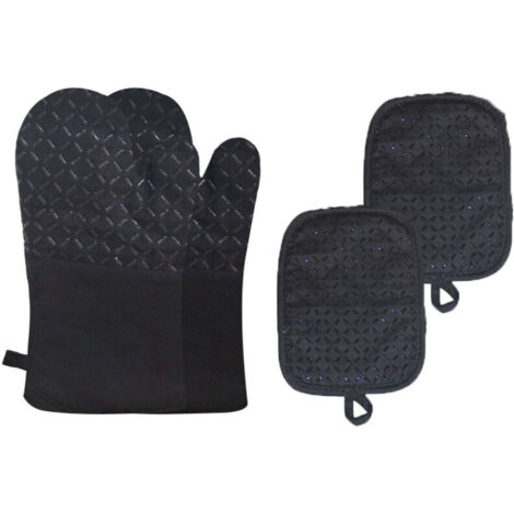 Gants de four résistants à la chaleur jusqu'à 300 °C Rabats de casserole et gants de four Lot de 4 gants de casserole Gants de four hollandais Gants de four Gants de four Gants de cuisson Gants, 31 1