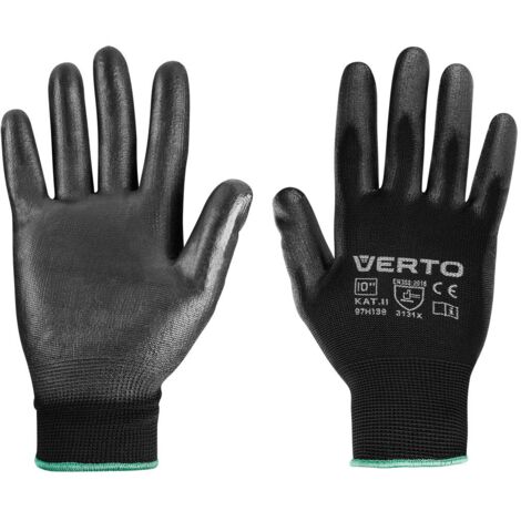 Gants de jardin enduits de PU, taille 10"