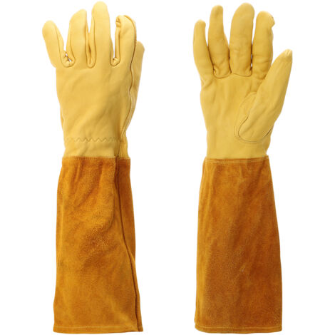 Gants de jardin [KAM] Premium - Gants en cuir doux et respirant (Lot de 2, tailles S/M/L/XL)