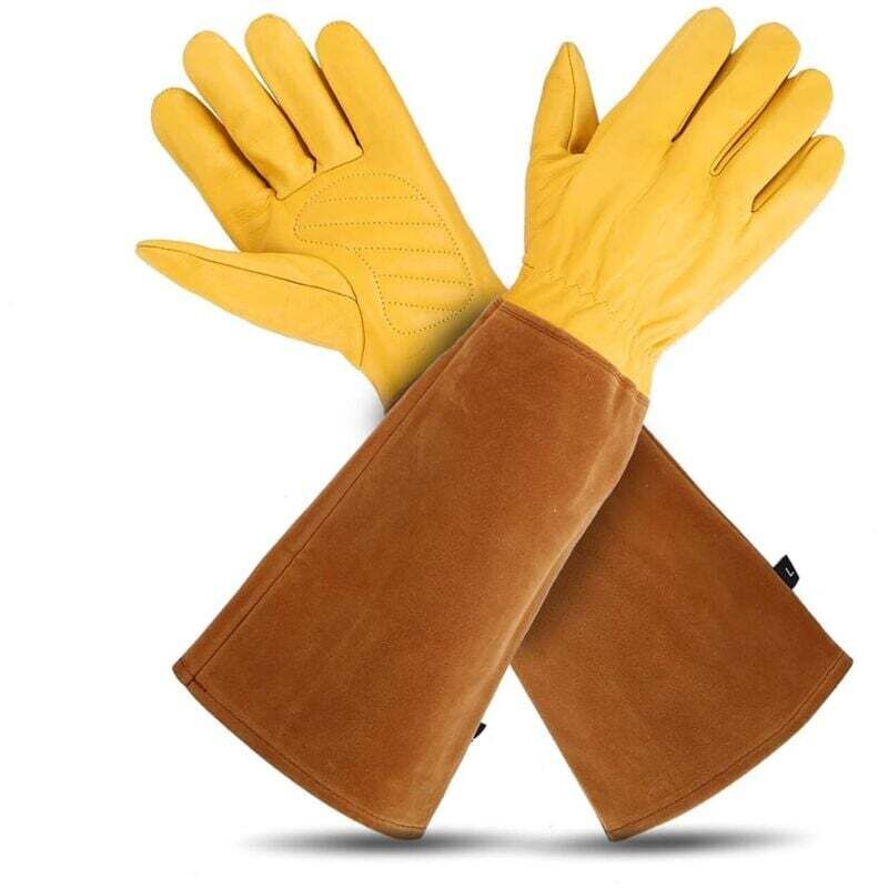 Gants De Jardinage En Cuir Taille L Résistants Aux Épines Et Coupures Pour Élagage Roses