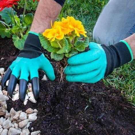 Gants de Jardinage avec 4 Griffes pour Creuser