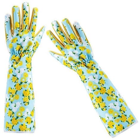 Gants de jardinage confortables pour femmes, longs et anti-épines, protection robuste pour travaux extérieurs, mains sécurisées.