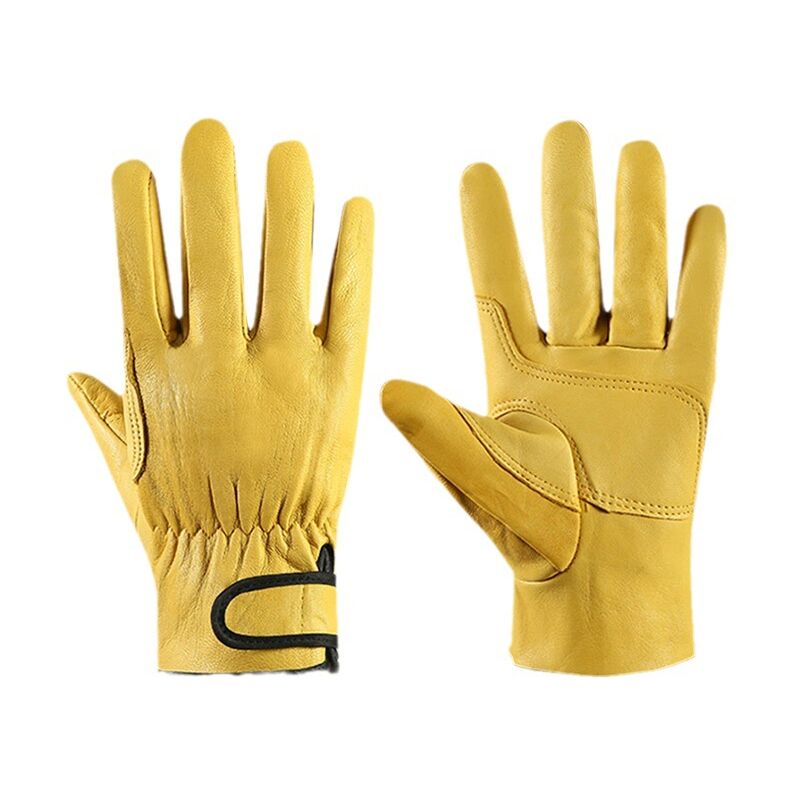 Gants de Jardinage en Cuir de Vachette–Respirant–Gants de Travail pour Jardin Anti-épines et Anti-Coupures - Gants de Jardin avec Poignet Extensible