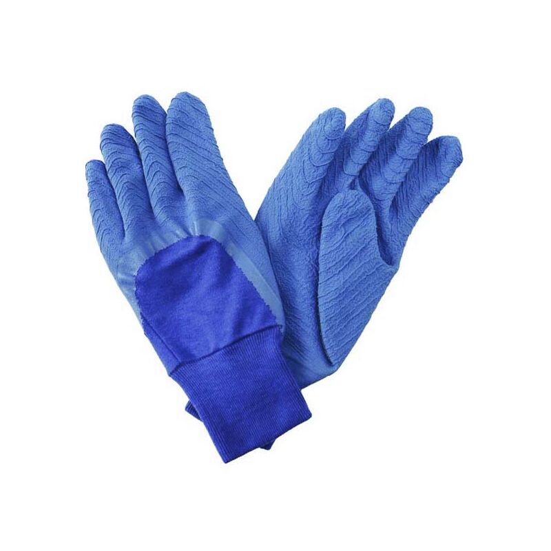 Gants de jardinage latex polyvalents All around Bleu - taille l - Bleu marine