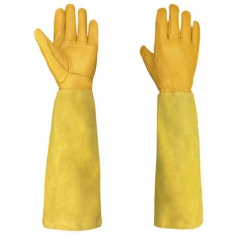Gants de jardinage longs, gants de taille de rosiers, gants de jardin anti-épines avec longs avant-bras