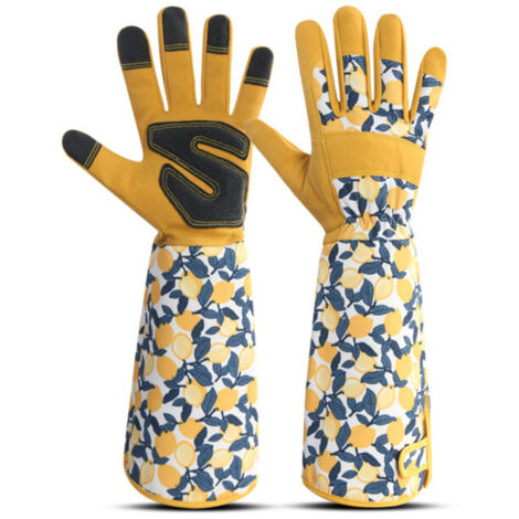 Gants de jardinage longs pour femmes, gants de jardinage résistants aux perforations, gants de protection pour le jardinage pour femmes