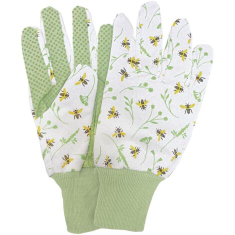 Gants de jardinage motif abeilles