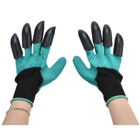 Gants de Jardinage pour Creuser Rapidement les Plantes Idéaux pour la Serre Domestique avec Double Griffe - KZQ