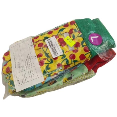 Gants de jardinage pour enfants, lot de 3 paires, taille L