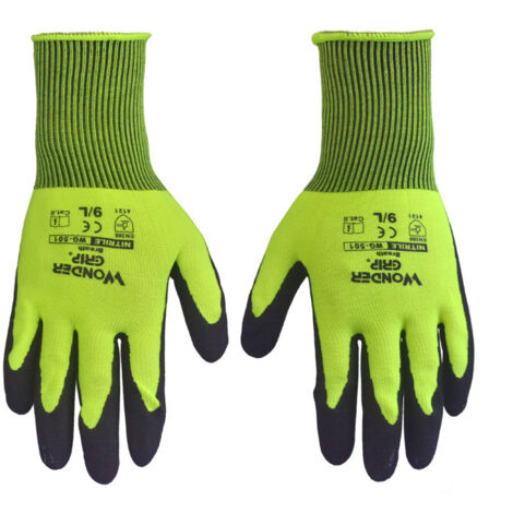 Gants de jardinage pour hommes et femmes, gants de travail polyvalents pour le jardinage, la pêche, les chantiers de construction, les travaux de restauration (1 paire, M)