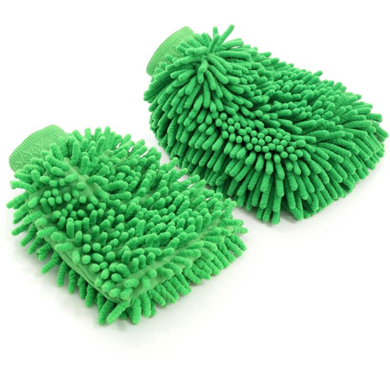 Gants de lavage de voiture Fournitures de nettoyage de voiture Microfibre Grands gants d'essuyage de voiture Serviette de voiture Chiffon Chenille 2