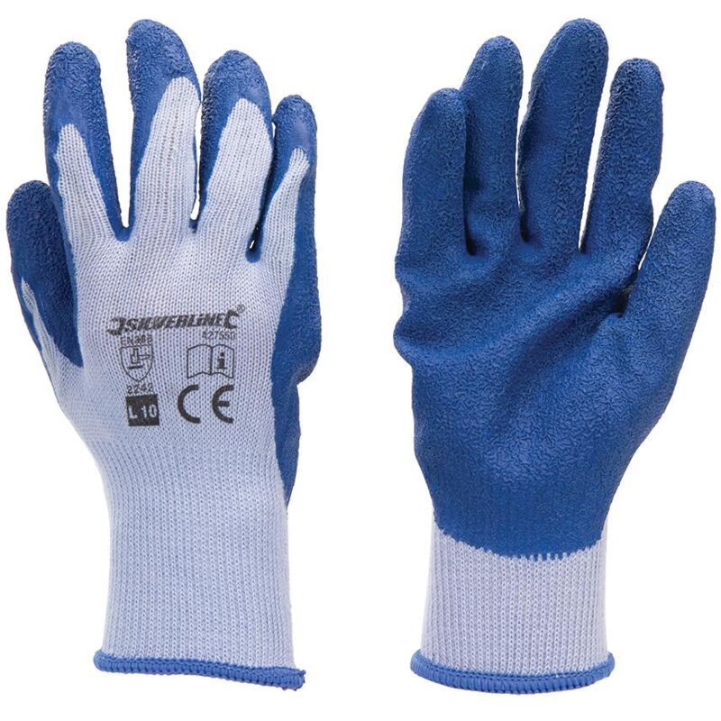 Gants tricot enduction latex taille unique Silverline 427550