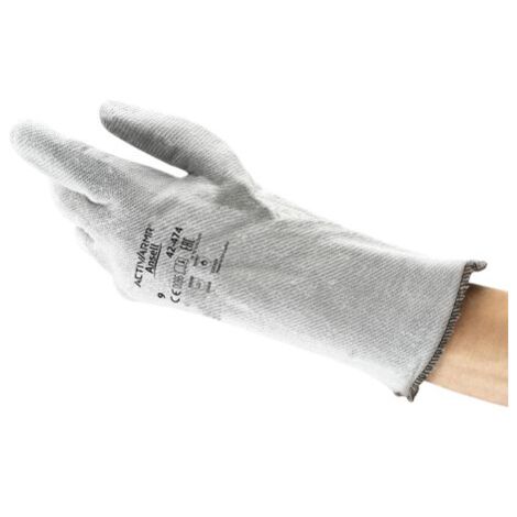 Gants de manutention Ansell ActivArmr 42-474 taille 9, 1 Paire, Gris ( Prix pour 1 paire )